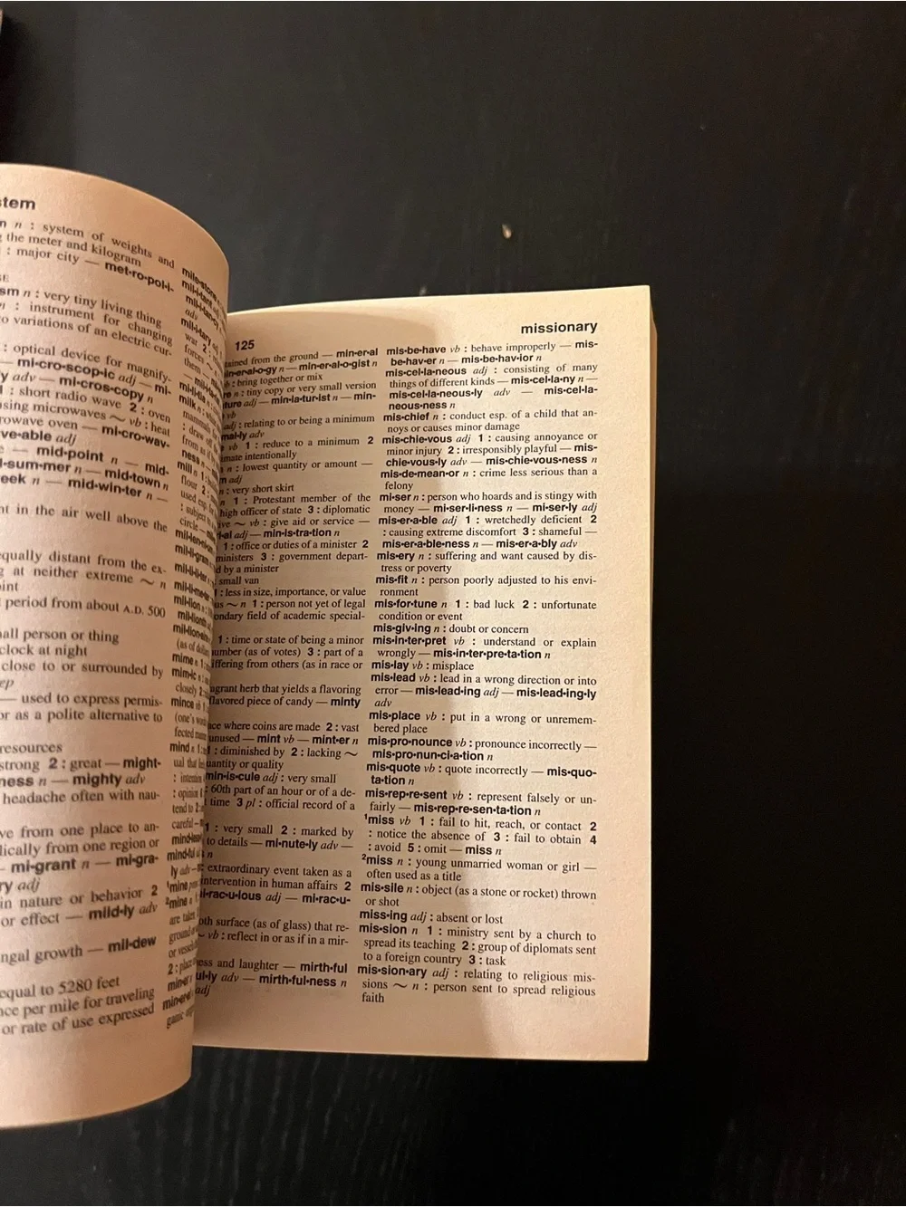 Merriam Webster English Language Dictionary Red Paperback Book 📚